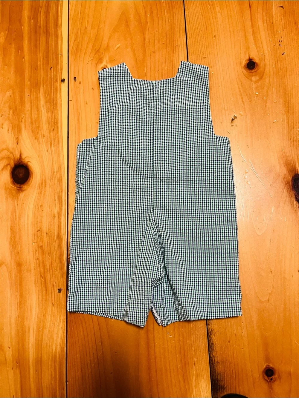 Anavini Seersucker Smocked Frogs Outfit